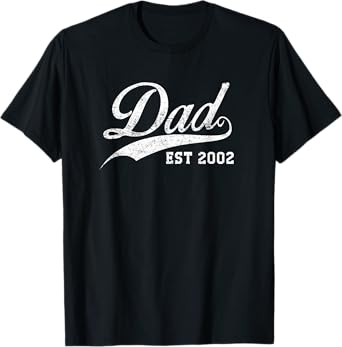 Dad Established 2002 Fathers Day T-Shirts T-Shirt