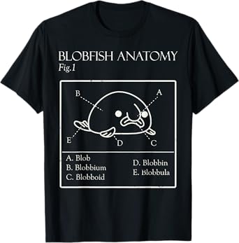 Blobby the Blobfish - Official (Blobatomy) T-Shirt