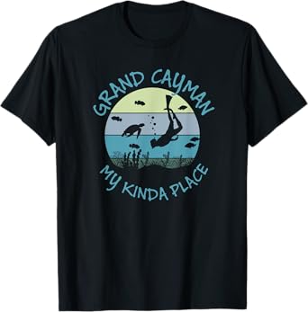 Grand Cayman Vintage Summer Vacation Diving And Scuba Gift T-Shirt