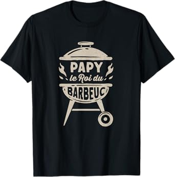 Grandpa, roi du Barbeuc Barbecue BBQ Humor Retired Funny T-Shirt