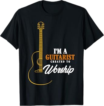 Christian Guitarist Shirt, Created To Worship Musician T-Shirt