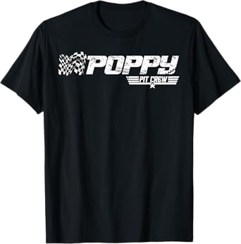 Poppy Pit Crew Race Car Birthday Family Racing T-Shirt