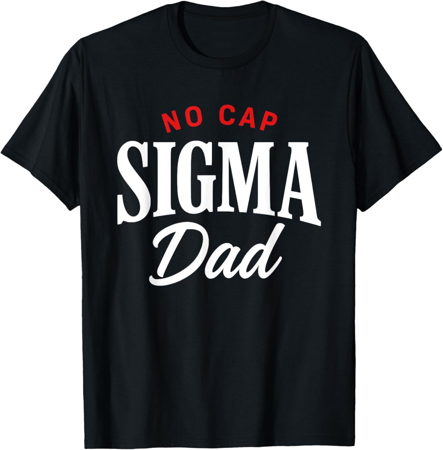 Vintage Skibidi Best Dad No Cap Sigma Dad Funny Father's Day T-Shirt