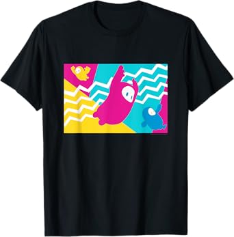 Fall Guys Epic Retro Graphic Panel T-Shirt