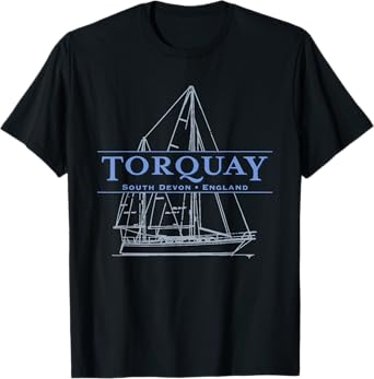 Torquay South Devon, England sailing design T-Shirt