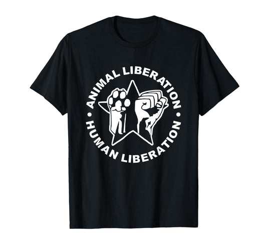 Animal Liberation Human Liberation Animal Rights T-Shirt