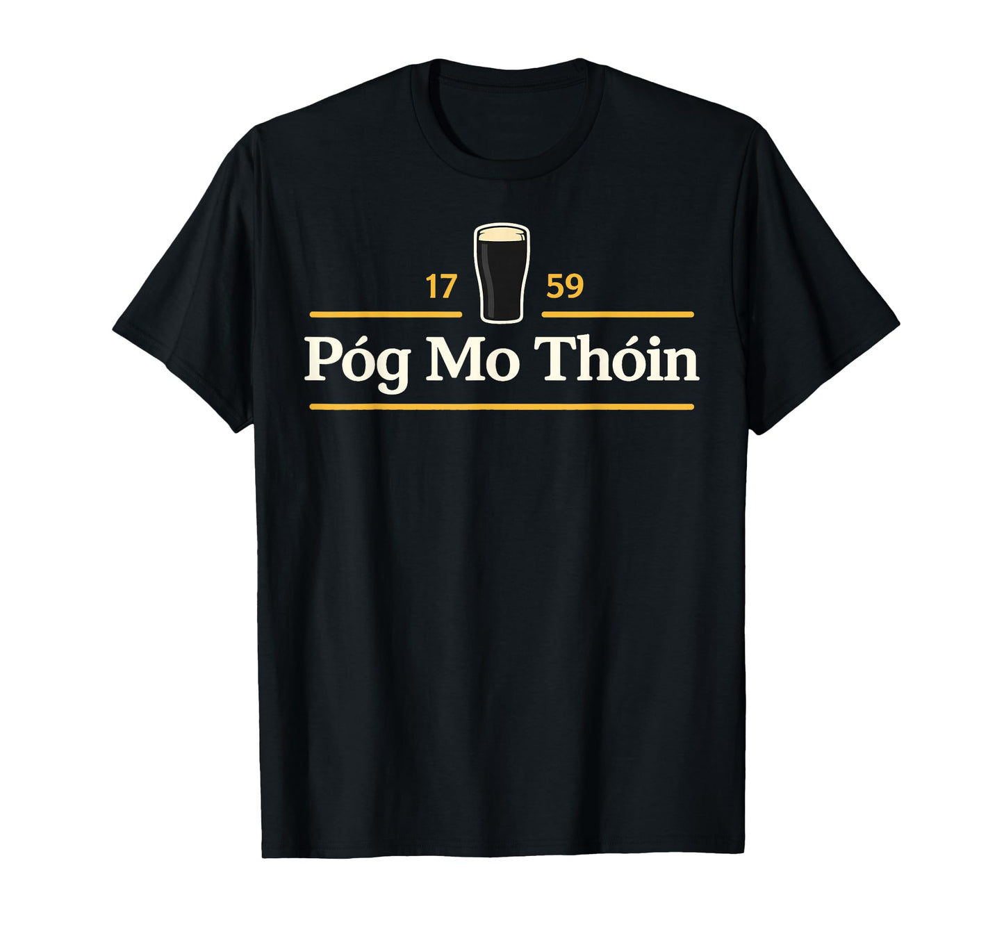 Póg Mo Thóin Funny Pog Mo Thoin Irish St Patricks Day T-Shirt - T-Shirt | Black
