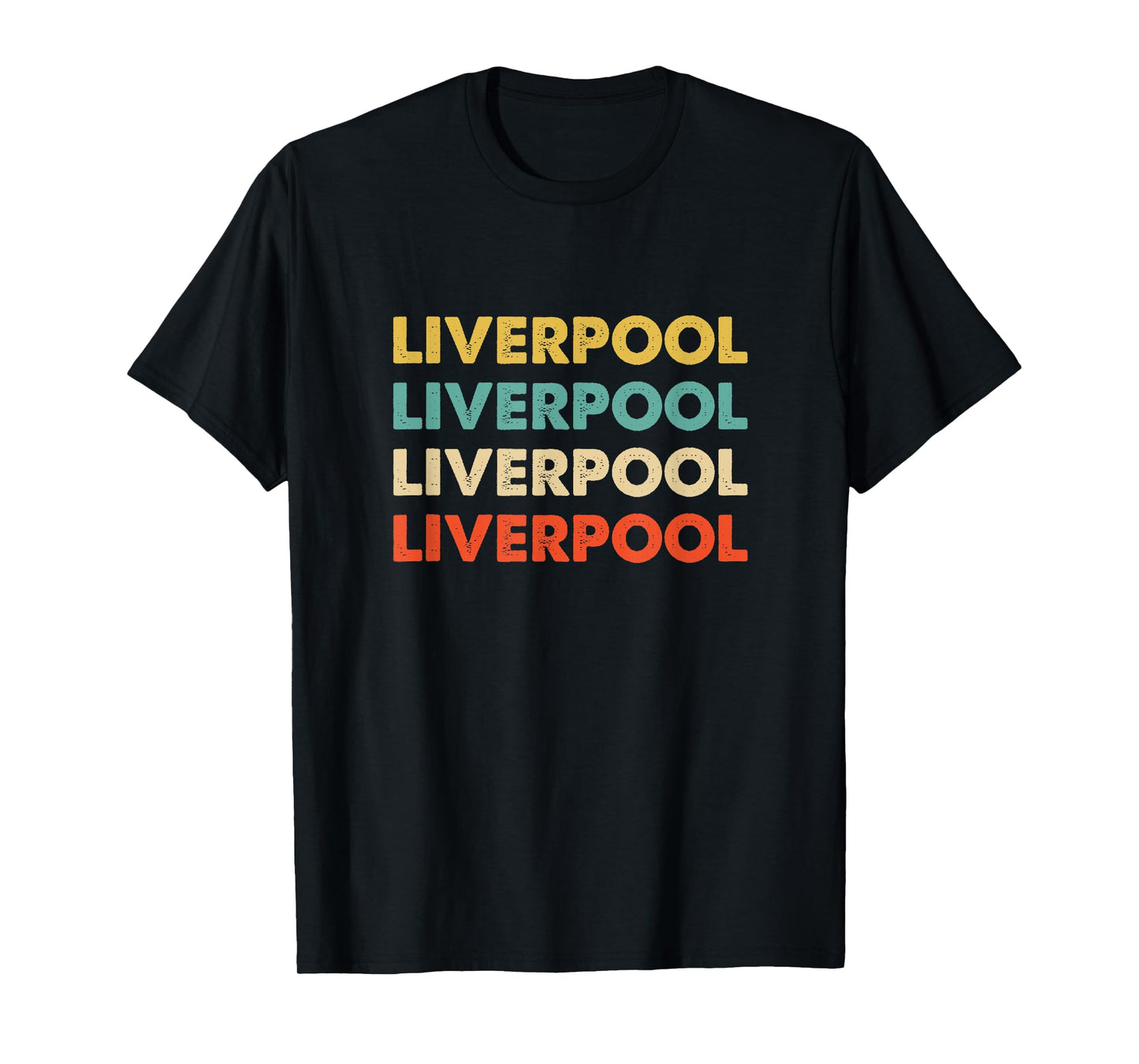 Liverpool England T-Shirt, Small, Black