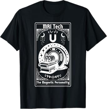 Witchy MRI Tech Tarot Card Pumpkin Funny Halloween Xray Tech T-Shirt
