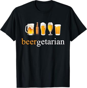 Funny Vegetarian Design Craft Beer for Brewery Lovers T-Shirt