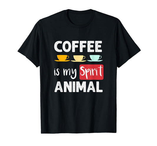 Vintage Coffee is My Spirit Animal T-Shirt