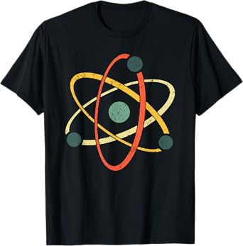 Cool Atom Art Men Women Biology Physics Chemistry Teacher T-Shirt