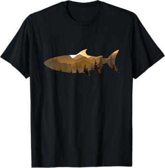 Trout Fishing Nature Outdoor Fisherman Fisher Angler T-Shirt