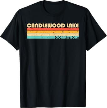 CANDLEWOOD LAKE CONNECTICUT Funny Fishing Camping Summer T-Shirt for Men Women Girls Kids