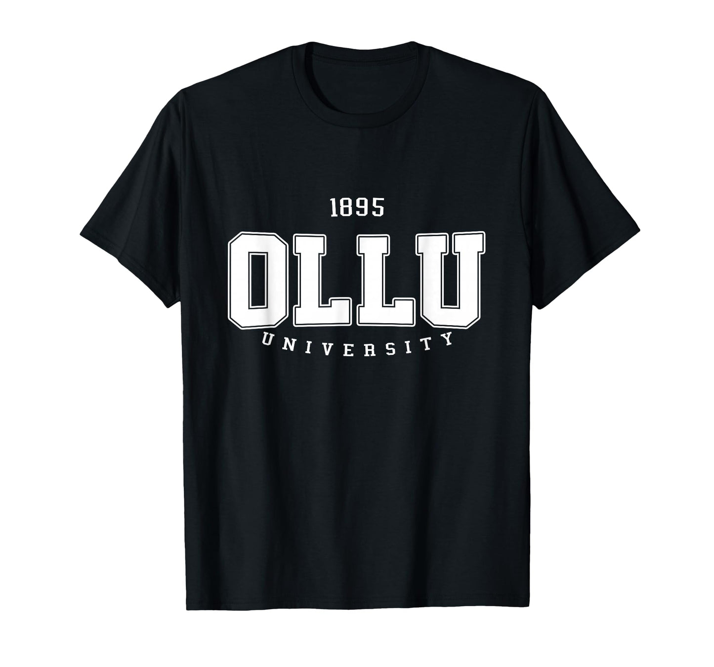 OLLU Arch Vintage Athletic Sports Tee for Men Women T-Shirt