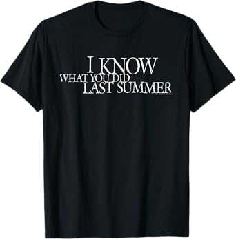 I Know What You Did Last Summer White Movie Logo Horror T-Shirt