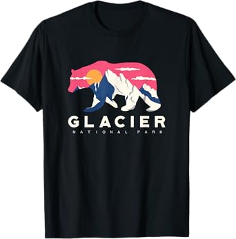 Glacier National Park novelty Road trip Montana T Shirt T-Shirt