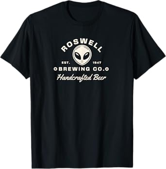 Funny Alien Brewery Roswell 1947 Retro Design Gift T-Shirt