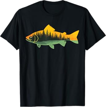 Fishing Outdoor Forest Nature Wildlife Fisherman T-Shirt