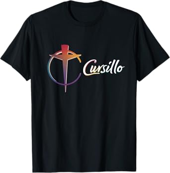 DeColores Cursillo Rainbow Rooster Catholic T-Shirt
