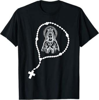 Rosary Prayer - Virgin Mary - Religious Catholic T-Shirt