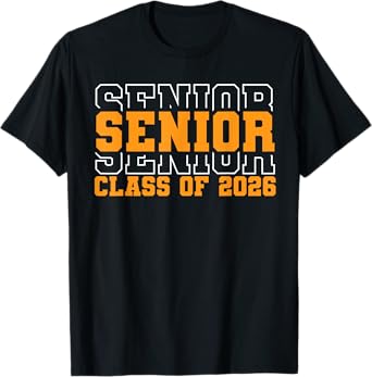 Back to School Senior 2026 Class of 2026 Kids Boy Graduation T-Shirt