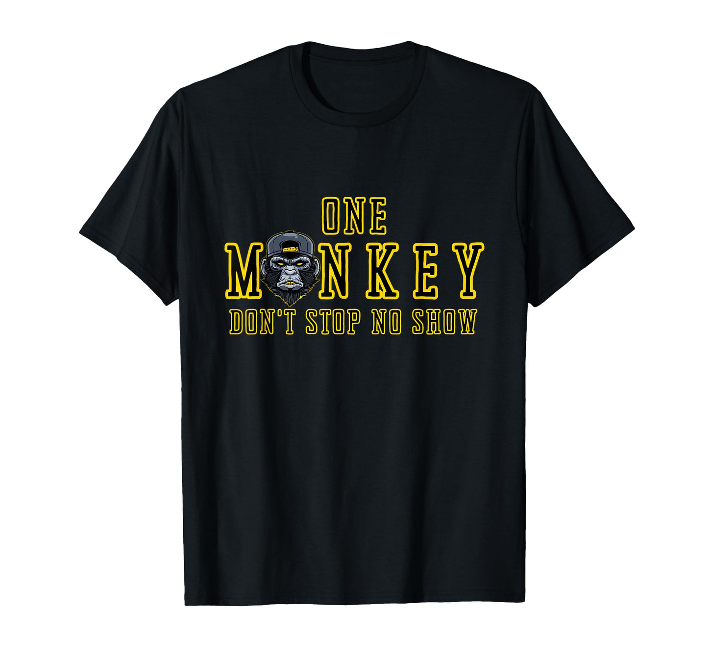 Bruh Ape One Monkey Don't Stop No Show Funny Novelty T-Shirt