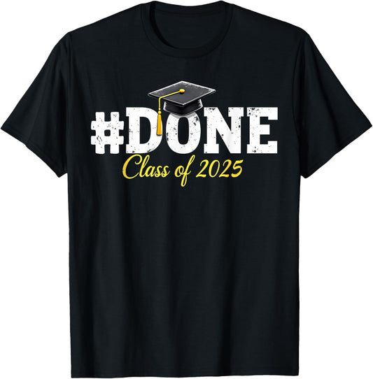 Class Of 2025 Graduation Shirts for Him Her Family Women Men T-Shirt