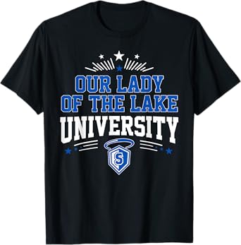 Our Lady of the Lake Tee University OLLU Arch Vintage Design T-Shirt