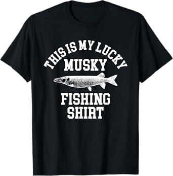 This Is My Lucky Musky Fishing Shirt T-Shirt