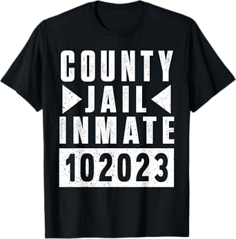 Prison Inmate Jail Prisoner Halloween Costume Prison Inmate T-Shirt