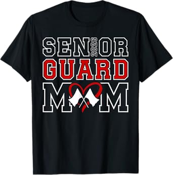 Color Guard Senior Mom 2026 Senior Color Guard Mother 2026 T-Shirt