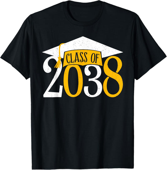 Class Of 2038 Grow With Me First Day Of School Graduation T-shirt by TeeBrew
