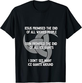 "Jesus or Odin" Satirical Funny T-Shirt