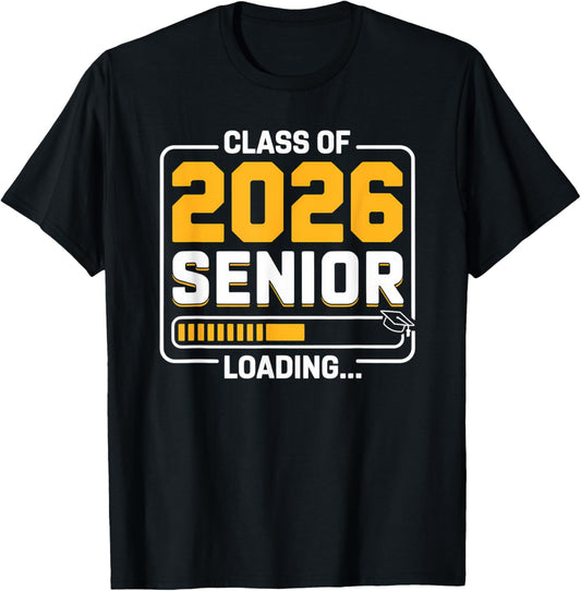 Class of 2026 Senior Loading Progress Graduation Countdown T-Shirt