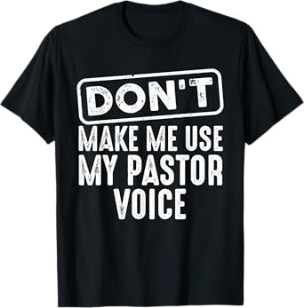 Funny Pastor Art For Men Women Christian Preacher Priest T-Shirt