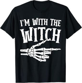 I'm with the Witch Funny Halloween Costume T-Shirt