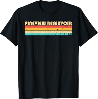 PINEVIEW RESERVOIR UTAH Funny Fishing Camping Summer Men Women Kids T-Shirt