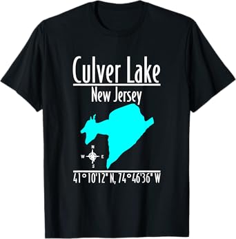 Modern Culver Lake - New Jersey T-Shirt