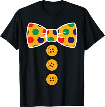 Clown Costume Halloween Funny Circus Clown Gift Them Party T-Shirt