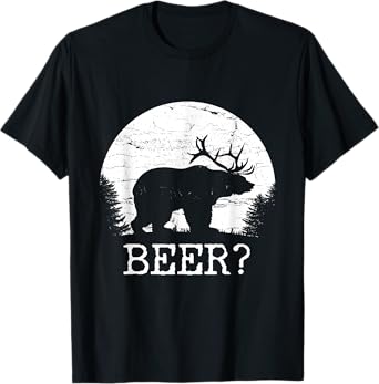 Beer, Bear, Deer, IPA, Pub T-shirt | Beer, Drinking Tee T-Shirt