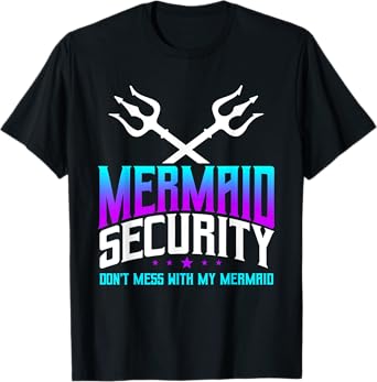 Mermaid Daddy Merdad Father's Day Merman Dad Papa Merfolk T-Shirt