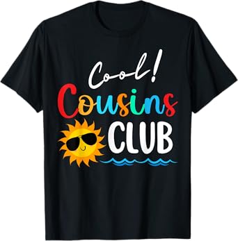 2025 Cool Cousins Club Summer Vacation Beach Kids Matching T-Shirt