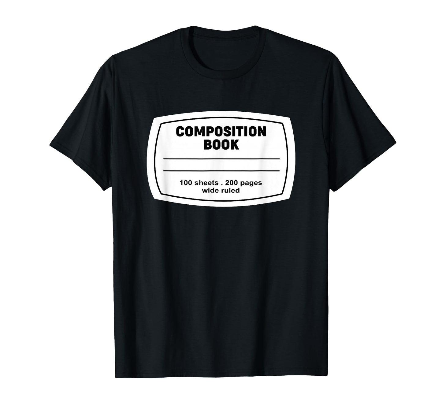 Composition Notebook Halloween Costume Teacher Student T-Shirt