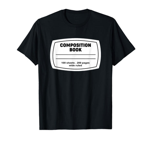 Composition Notebook Halloween Costume Teacher Student T-Shirt