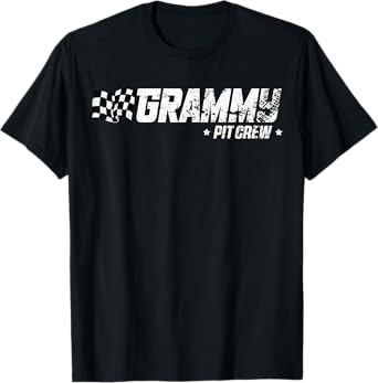 Grammy Pit Crew Race Car Birthday Family Racing T-Shirt