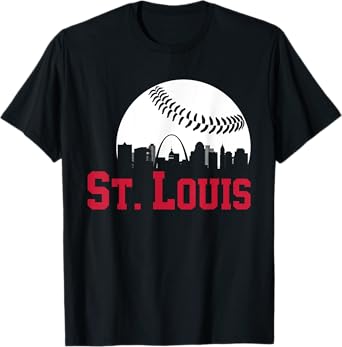 St Louis City Skyline Missouri Cityscape MO State St. Louis T-Shirt