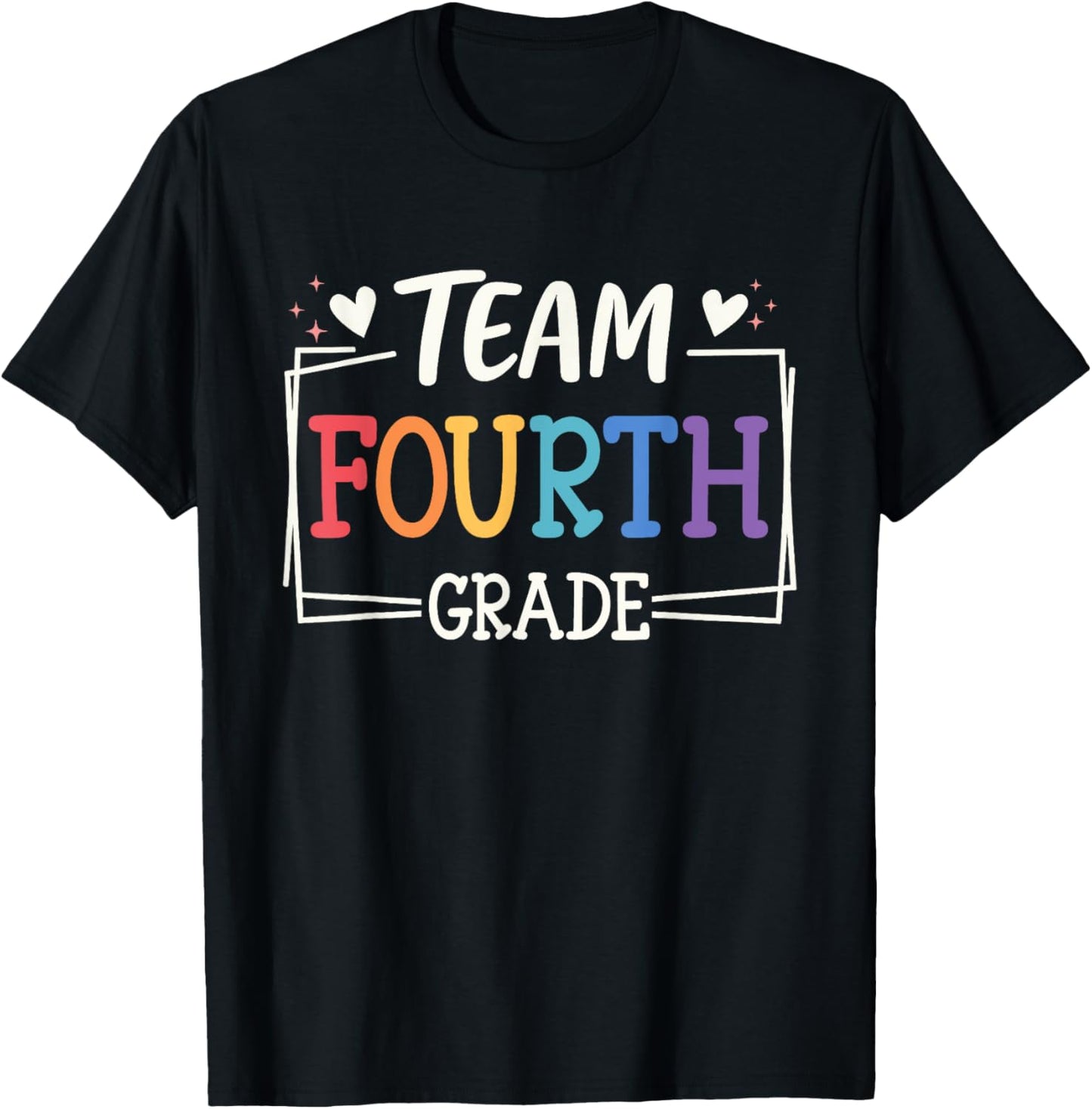 Fourth Grade Heart Team Gifts 4th Grade Kids Back To School T-Shirt