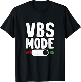 VBS Vacation Bible School Mode On Summer Christian Teacher T-Shirt