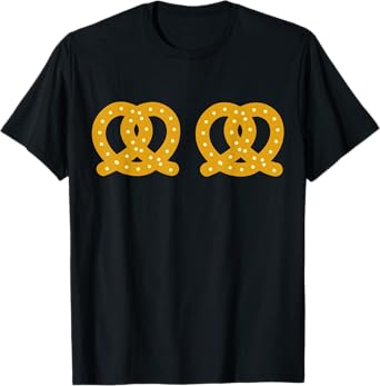 Oktoberfest Costume Funny Pretzel Boobs German Halloween T-Shirt